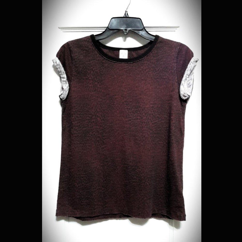 ⁕ We The Free ⁕  Free People  ⁕ Cheetah Print Clare Tee ⁕ NWOT Size S
